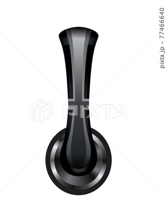 Headphone. Black music earphone or gaming headset. Audio gadget with speaker or wireless mobile earbud isolated 3d vector image. Technology studio accessories Headphone. Black music earphone or gaming headset. Audio gadget with speaker or wireless mobile earbud isolated 3d vector image. Technology studio accessories 77466640