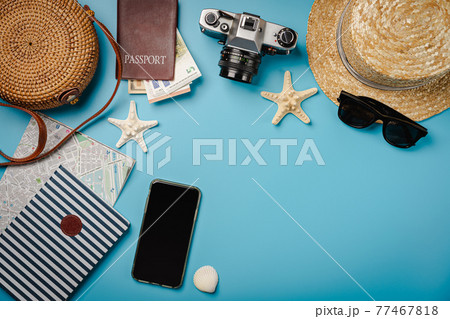 Top view travel concept 77467818