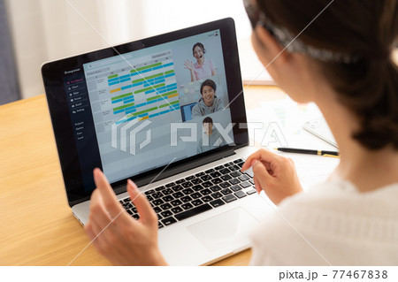 テレワークイメージ テレワークイメージ 77467838