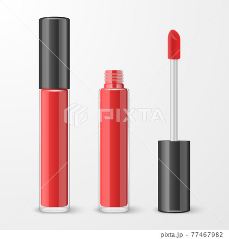 Romantic Cosmetic Design Red Glass Bottle Stock Vector (Royalty Free)  1115467958