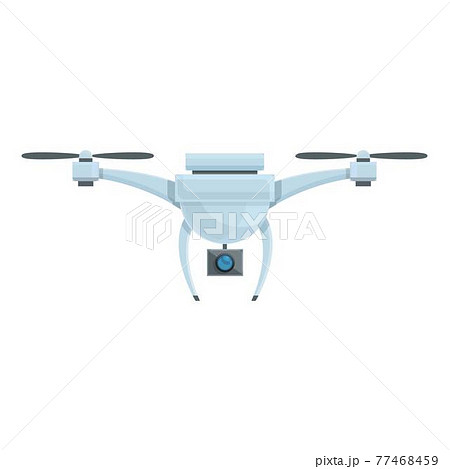Drone camera icon, cartoon style 77468459