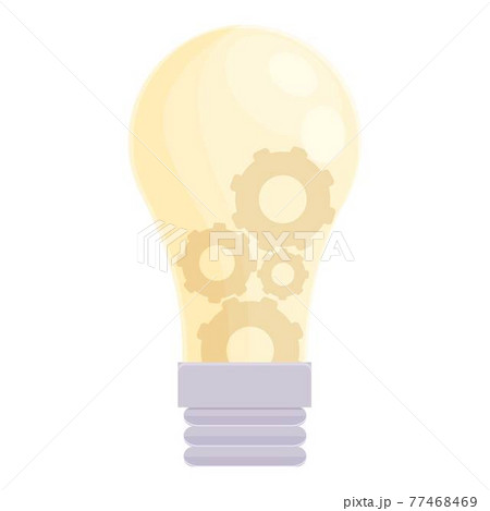 Smart lightbulb system icon, cartoon style Smart lightbulb system icon, cartoon style 77468469