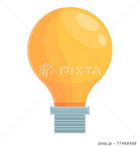Lightbulb icon, cartoon style Lightbulb icon, cartoon style 77468488