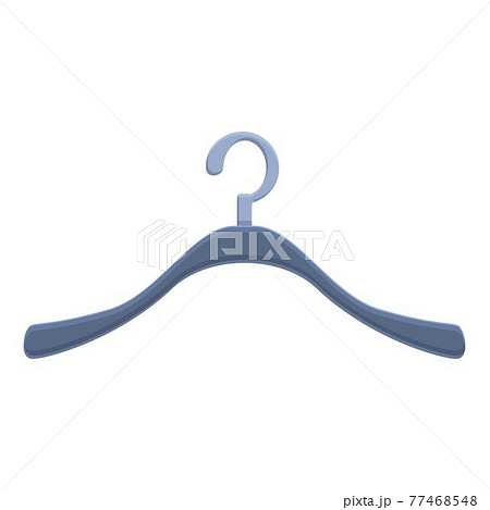 Clothes hanger icon, cartoon style 77468548