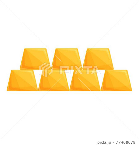 Gold bar finance icon, cartoon style Gold bar finance icon, cartoon style 77468679