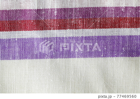 close-up of a cotton tablecloth 77469560