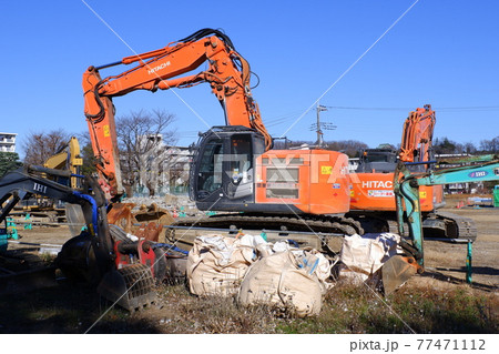 ショベルカーの写真素材
