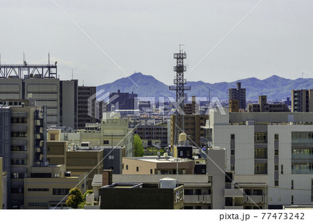 岡山市役所から南部方面を望む　岡山県岡山市 77473242