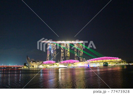 マリーナベイサンズ、水と光のシンフォニー『SPECTRA』 77473928