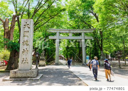 東京 大國魂神社 大鳥居 東京 大國魂神社 大鳥居 77474801