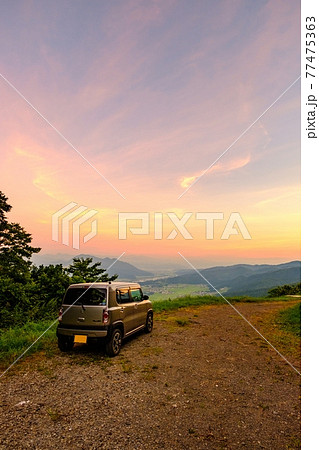 平丸峠の風景(夕暮れ) 平丸峠の風景(夕暮れ) 77475363
