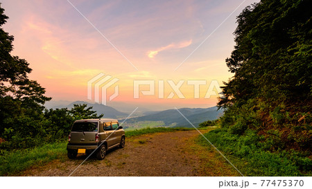 平丸峠の風景(夕暮れ) 平丸峠の風景(夕暮れ) 77475370