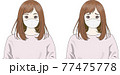マスクをつけている女性 77475778