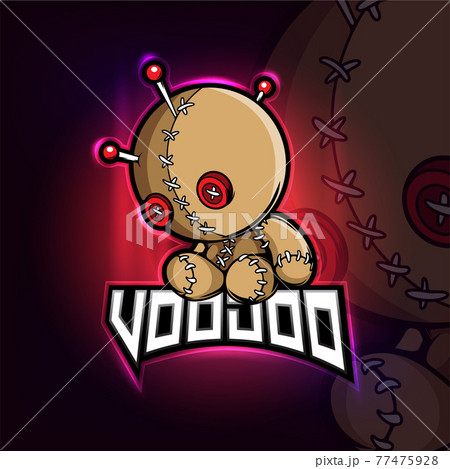 Voodoo mascot esport logo design 77475928