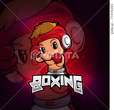 Boxing esport mascot logo design Boxing esport mascot logo design 77476263