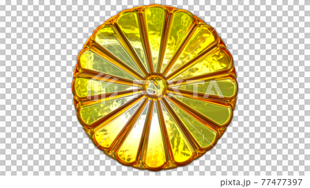 Golden Japanese national emblem Chrysanthemum flower crest (16-fold table chrysanthemum) Golden Japanese national emblem Chrysanthemum flower crest (16-fold table chrysanthemum) 77477397