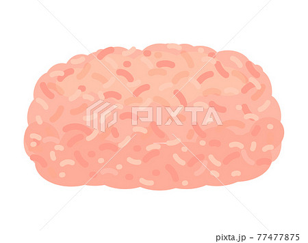 ひき肉・ミンチのイラスト 77477875