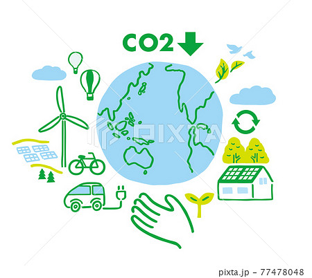 CO2削減　地球　環境  77478048