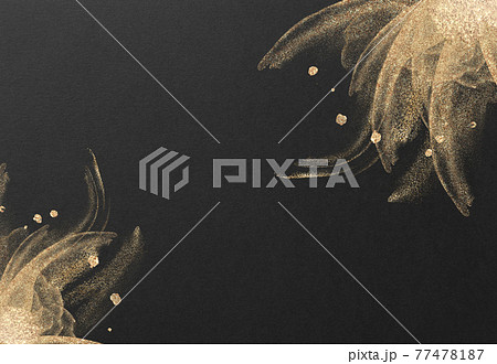 背景 テクスチャ 黒 高級感 グリッター フレーム 金 金紙 年賀状 正月 和紙 壁紙 キラキラ レの写真素材 背景 テクスチャ 黒 高級感 グリッター フレーム 金 金紙 年賀状 正月 和紙 壁紙 キラキラ レの写真素材