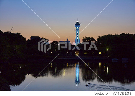 コロナ禍の通天閣 夕景【大阪 天王寺公園内から】 コロナ禍の通天閣 夕景【大阪 天王寺公園内から】 77479103