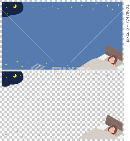 Background design tunic about sleep middle-aged women set 77479601