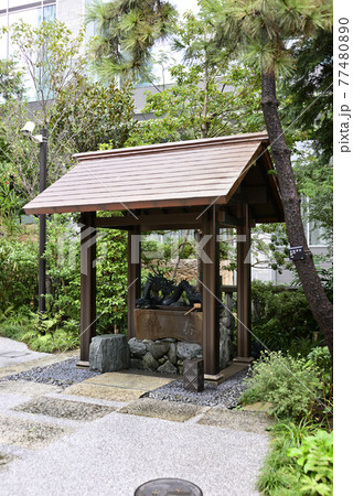 六本木　天祖神社（龍土神明宮）手水舎 77480890