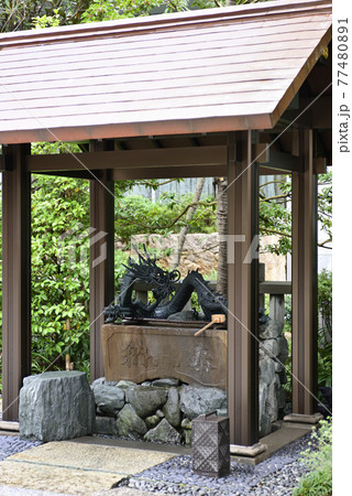 六本木　天祖神社（龍土神明宮）手水舎 77480891