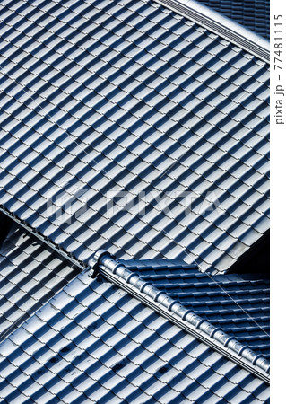 瓦屋根を見下ろす 77481115