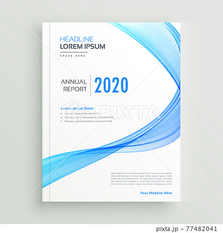 blue wavy business flyer brochure design template blue wavy business flyer brochure design template 77482041