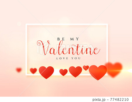 valentine's day card design with hearts background valentine's day card design with hearts background 77482210