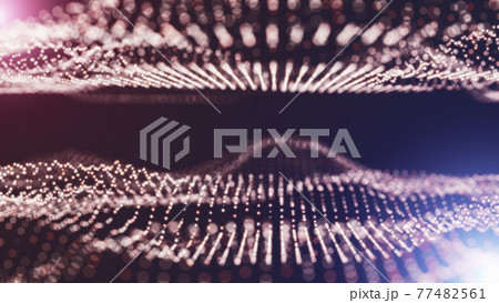Abstract particles with depth of field 77482561