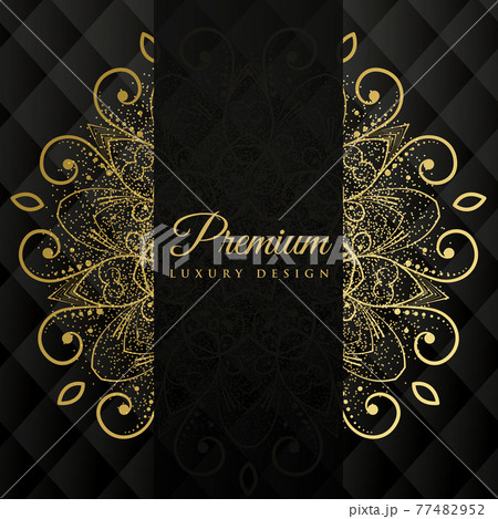 premium ornamanetal mandala design background with glitter effect 77482952