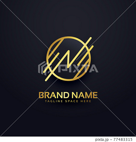 creative letter N premium logo design 77483315