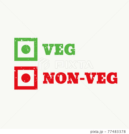 veg and non-veg sign 77483378