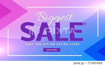stylish purple advertising sale banner voucher vector design 77483460
