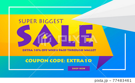 creative sale discount banner poster design template for advertising and marketing 77483461