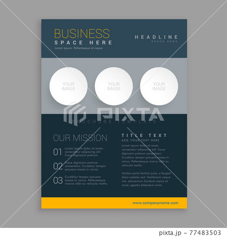 modern dark brochure design in simple geometric shapes modern dark brochure design in simple geometric shapes 77483503
