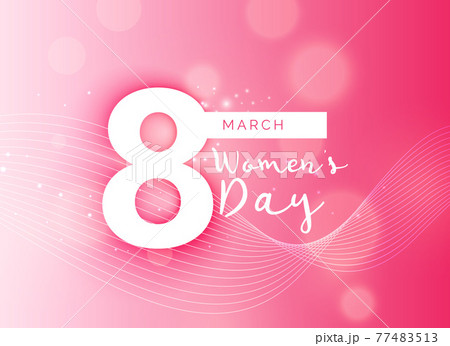 beautiful pink international woman's day design background beautiful pink international woman's day design background 77483513