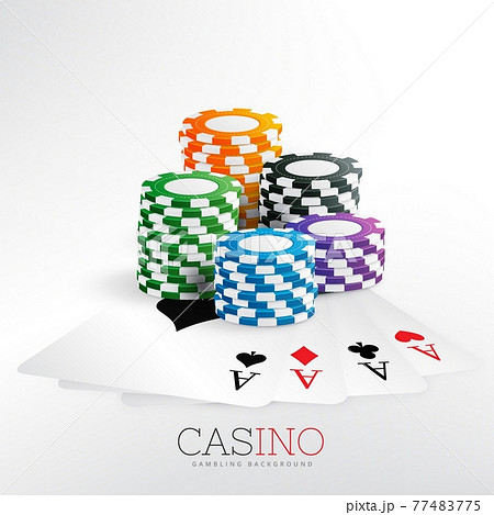 casino gaming chips with playing cards casino gaming chips with playing cards 77483775