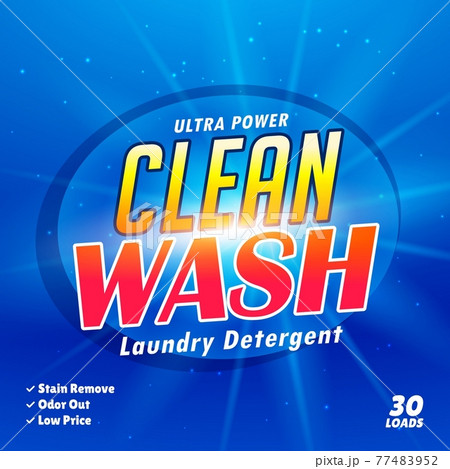 packaging design template for laundry detergent 77483952