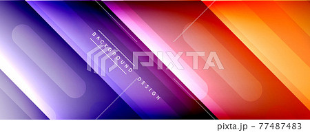 Dynamic lines abstract background. 3D shadow effects and fluid gradients. Modern overlapping forms 77487483