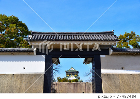 桜門 大阪城 桜門 大阪城 77487484