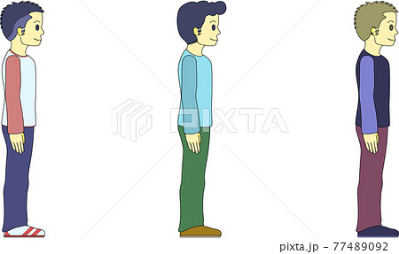 ソーシャルディスタンス（男性） 77489092