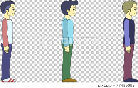 ソーシャルディスタンス（男性） 77489092