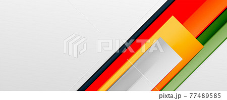 Multicolored lines background. Design template for business or technology presentations, internet posters or web brochure covers Multicolored lines background. Design template for business or technology presentations, internet posters or web brochure covers 77489585