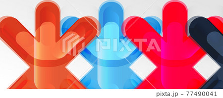 Abstract glossy crosses background for business or technology presentations, internet posters or web brochure covers Abstract glossy crosses background for business or technology presentations, internet posters or web brochure covers 77490041