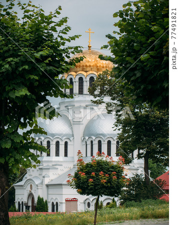 Sights of Ukraine Alexander Nevsky Cathedral Kamianets-Podilskyi. Sights of Ukraine Alexander Nevsky Cathedral Kamianets-Podilskyi. 77491821