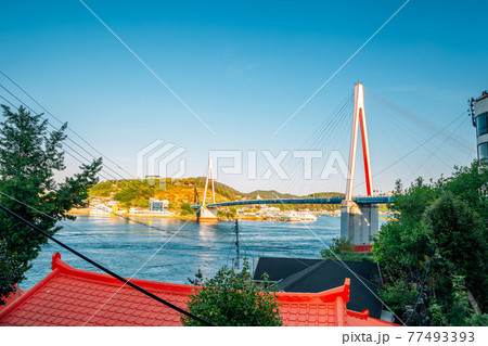 Dolsan bridge and sea village in Yeosu, Korea Dolsan bridge and sea village in Yeosu, Korea 77493393