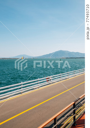 Odongdo Island road and sea in Yeosu, Korea Odongdo Island road and sea in Yeosu, Korea 77493710