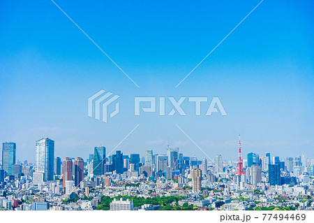 東京の都心風景 77494469
